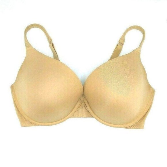 Lane Bryant Cacique Bra Smooth Boost Plunge Plus Size 44DDD Cafe Mocha - Picture 2 of 10